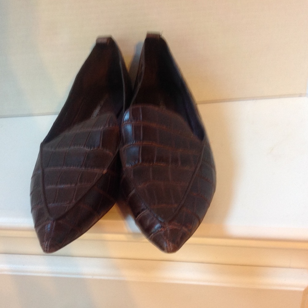 Jeffrey Campbell Brown Leather Shoes Flats